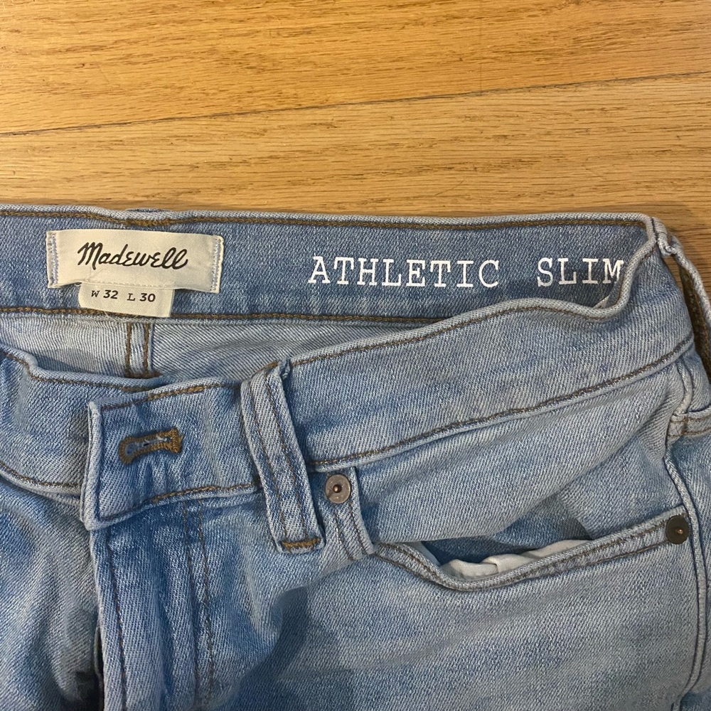 New Men’s Madewell Athletic Slim Jeans 32/30